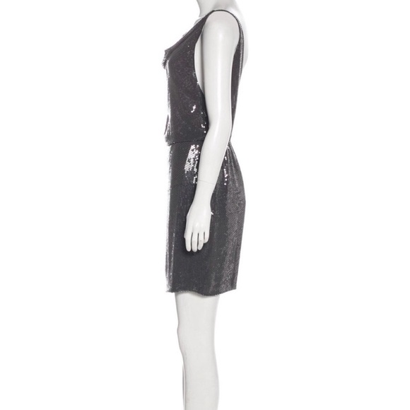 Robert Rodriguez Cocktail Dress Black Sequin Silk Open Back Women’s Size 0 - Picture 11 of 11